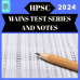 HPPCS Mains Tests and Notes Program
