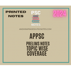 Appsc Detailed Complete Prelims Printed Spiral Binding Notes-With COD Facility  (For Group I)