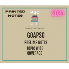 Goapsc Detailed Complete Prelims Printed Spiral Binding Notes-With COD Facility