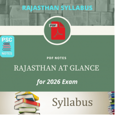 Rajasthan at Glance- PDF Module