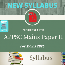 APPSC Group 1 Revised Mains Syllabus PDF Notes for Paper 2