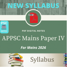 APPSC Group 1 Revised Mains Syllabus PDF Notes for Paper 4