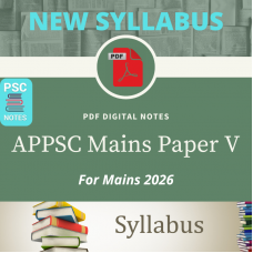 APPSC Group 1 Revised Mains Syllabus PDF Notes for Paper 5
