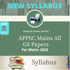 Appsc Detailed Complete Mains Printed Spiral Binding Notes-COD Facility