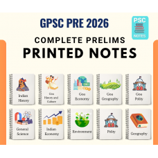 Goapsc Detailed Complete Prelims Printed Spiral Binding Notes-With COD Facility