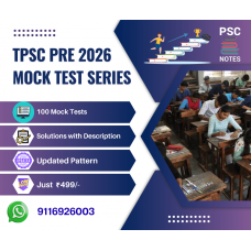TRIPURA Prelims test-series and Notes Program-2024 Updated Notes and Tests